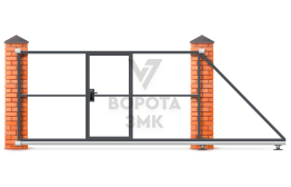 Ворота откатные 9 м 9000×1900 ЗМК-8158