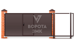 Откатные ворота 5500×2100 5,5 м ЗМК-7996