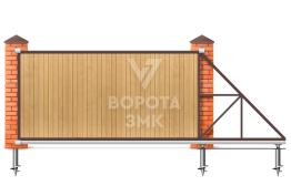 Деревянные ворота 3600×2200 ЗМК-7682