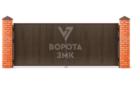 Ворота распашные деревянные 2000×2000 ЗМК-5255